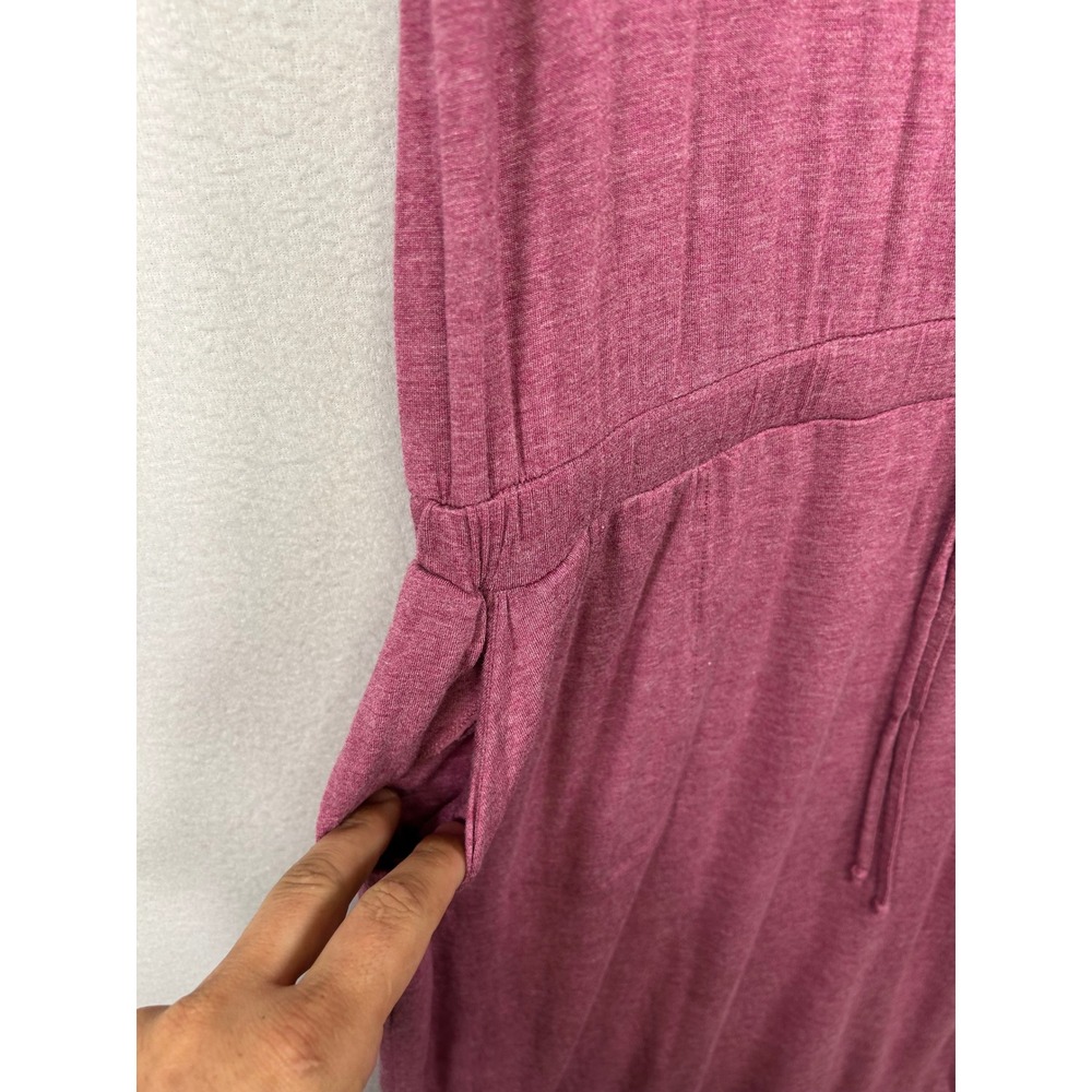Athleisure 32 Degrees Cool Womens Large Pink Heathered Drawstring T-Shirt Dress - Picture 4 of 11